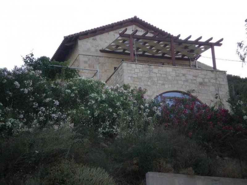 Topolia Steinhaus mit Blick auf das Meer und die Schlucht Haus kaufen